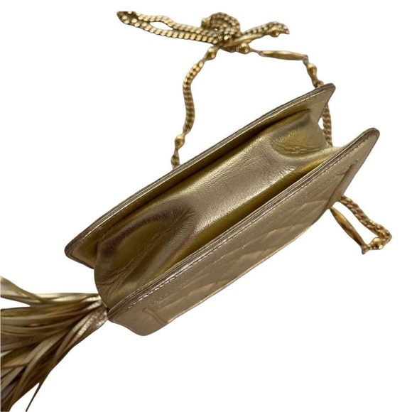 St. John Bags St John Gold Leather Crossbody Bag Poshmark